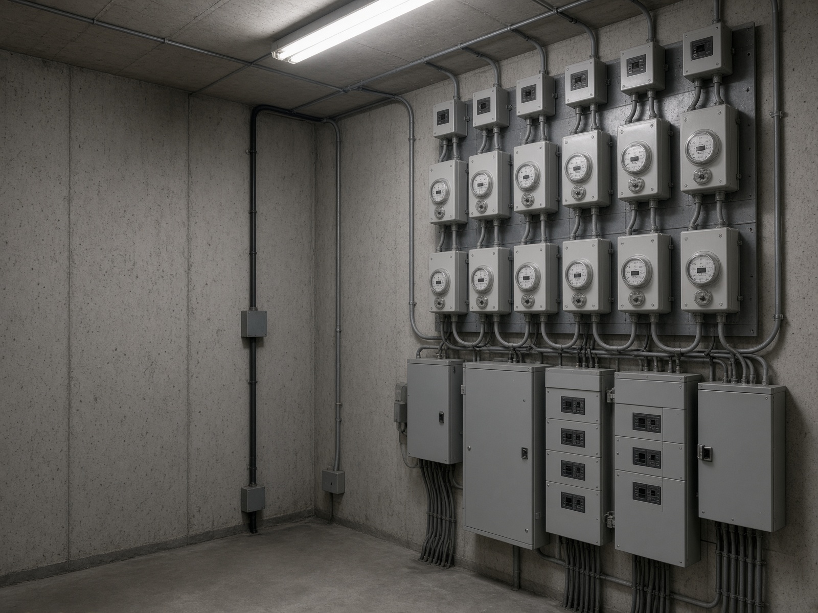 Apartman sayaç ve ortak elektrik odası