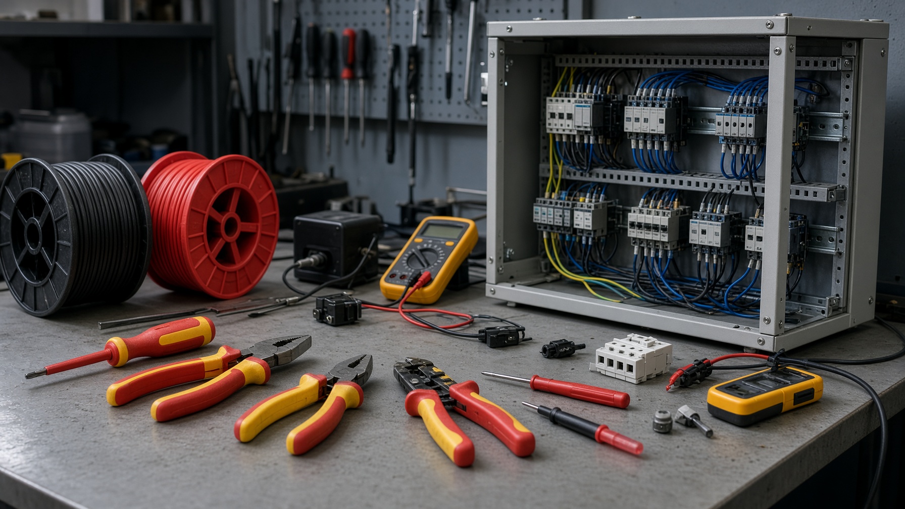 Elektrik atölyesi ve pano hazırlığı